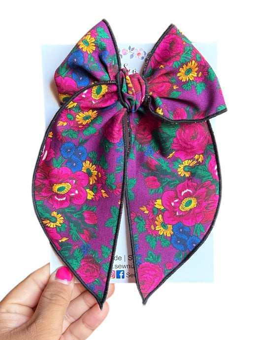Eggplant Masani Flower // Kristen Bows