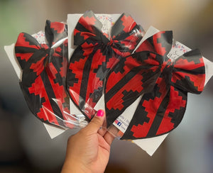 Diné Red/Black Basket Bow // Kristen Bows