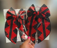 Diné Red/Black Basket Bow // Kristen Bows