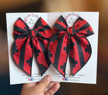 Diné Red/Black Basket Bow // Kristen Bows