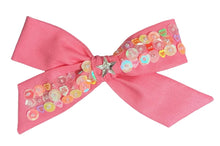 Bubblegum Conversation Hearts Sequined Bow