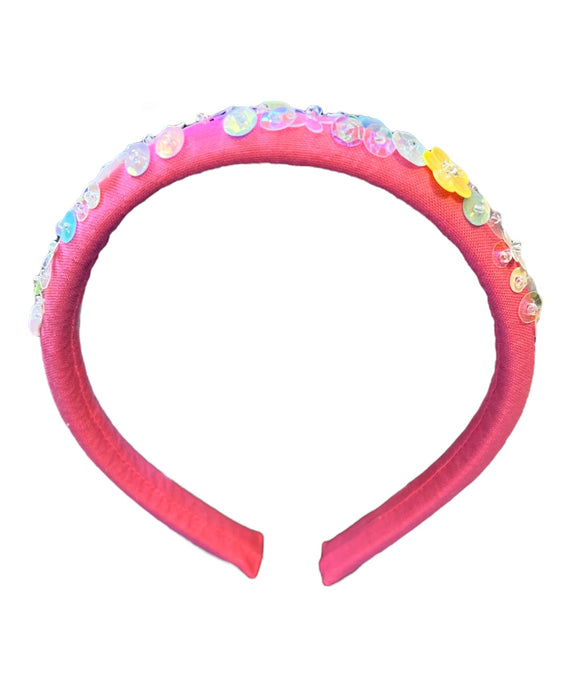 Bubblegum Padded Sequined Headband